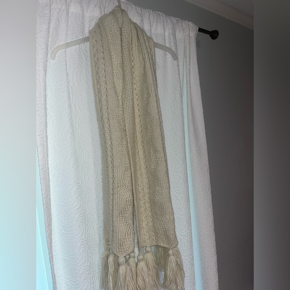 Cream scarf!